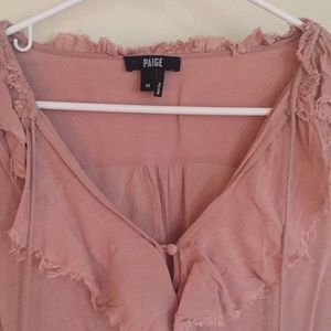Paige Blouse Dusty Pink Ruffled